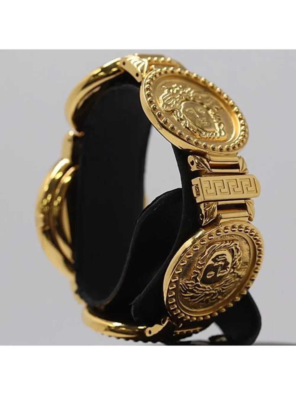 Versace Gianni Medusa Coin Watch Gold Dial
